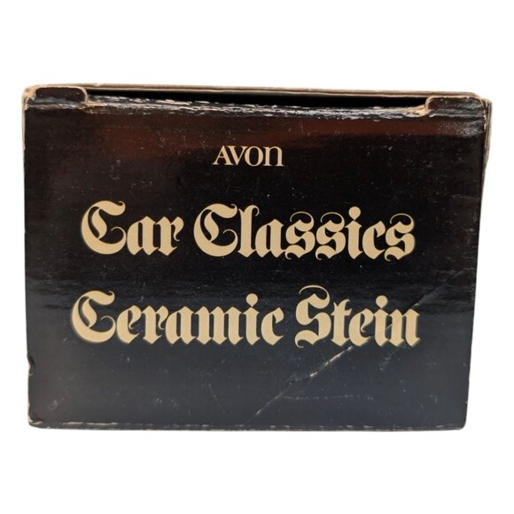 Vtg Avon Car Classics Ceramic Stein Cream Ford Model T 1982 with Box 5" - Picture 9 of 14